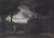 Claude Lorrain Nocturnal Landscape with Jacob and the Angel (mk17) oil painting